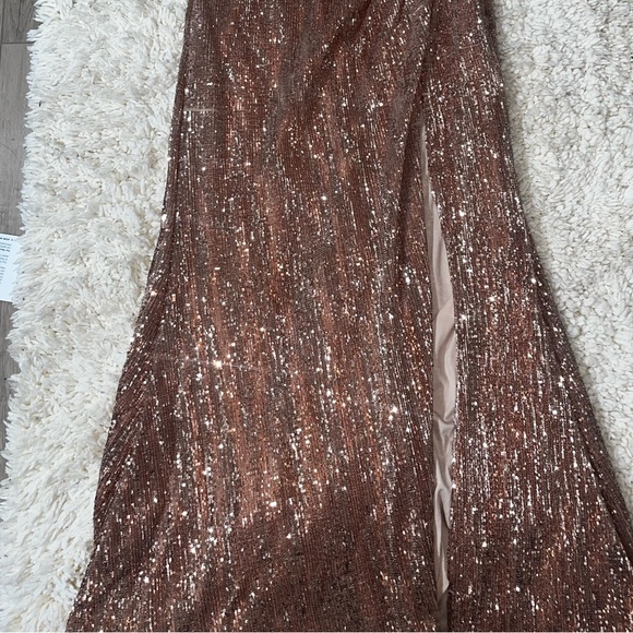 Rose Gold Prom Dress - Picture 3 of 4